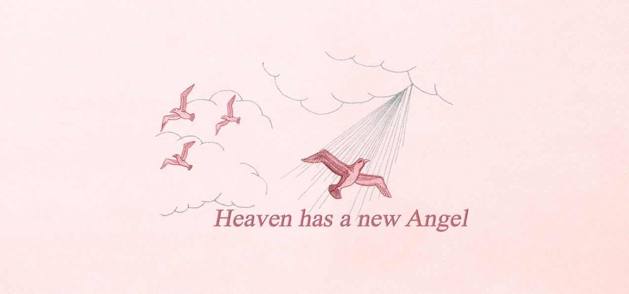Heaven has a new Angel Pink-Pink Faux